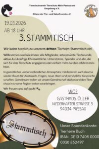 3. Tierheim-Stammtisch